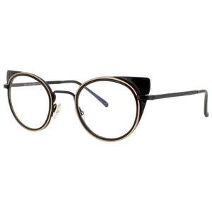 HARRY LARY DEVILY-101 Eyeglasses Eye Glasses 101 BLACK/GOLD Authentic New 46mm